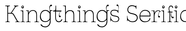 Kingthings Serifique font preview